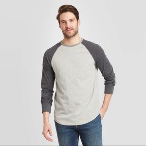 Standard Fit Long Sleeve Baseball T-Shirt